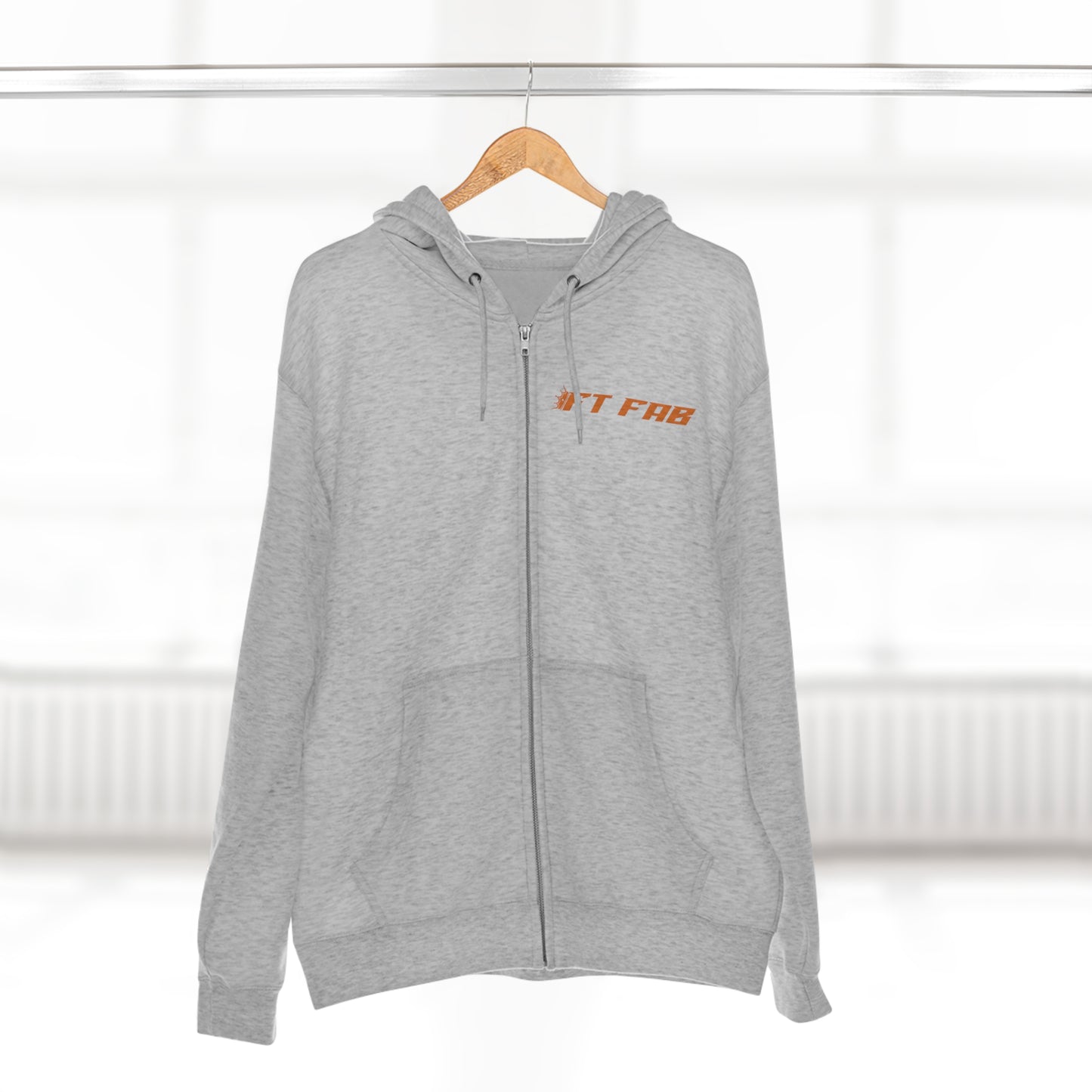 FT FAB2 ZIP UP Hoodie with sponsors 2023 *orange*