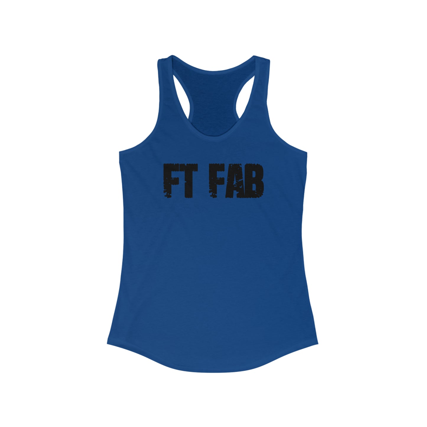 FT FAB WOMENS RACETANK *black font*
