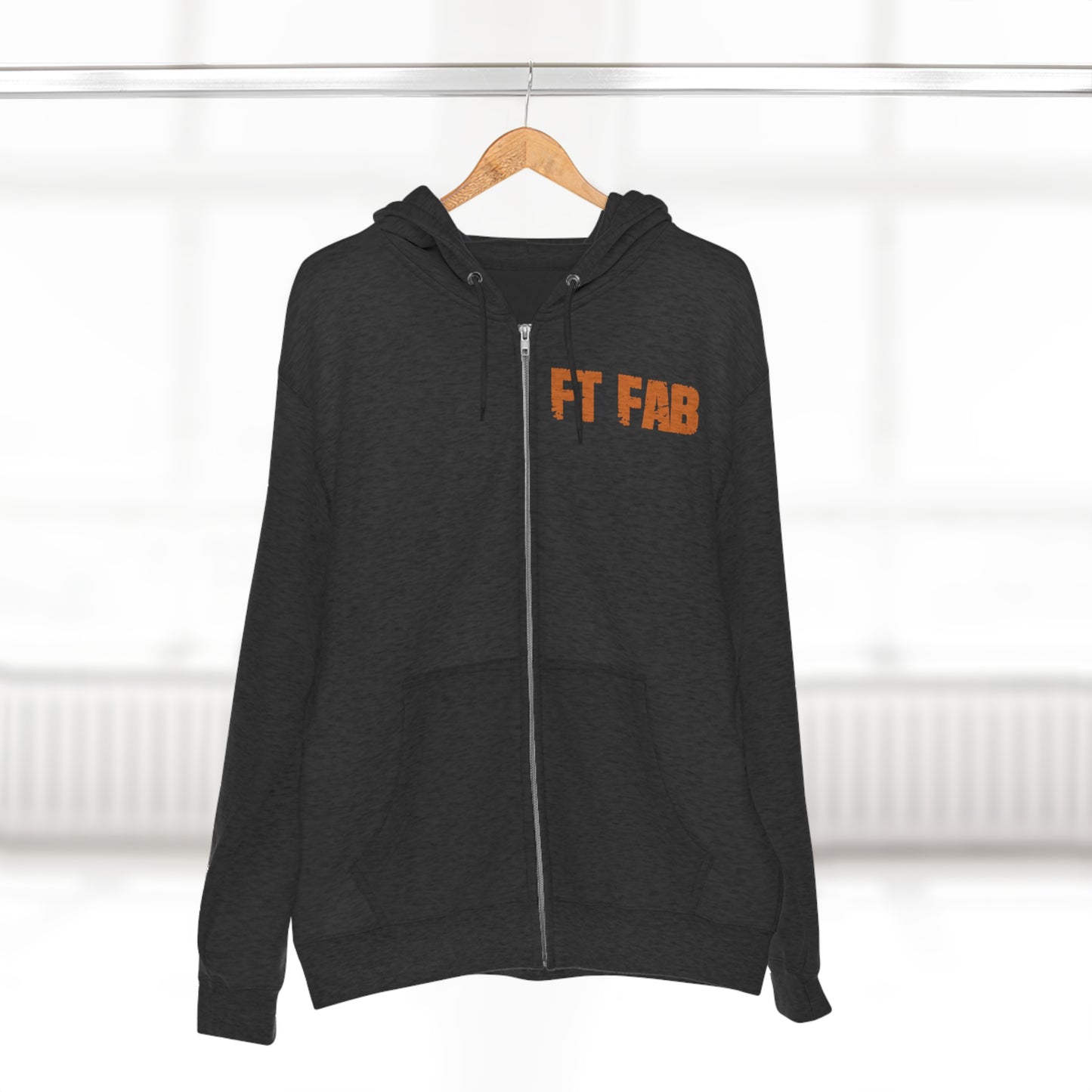 FT FAB ZIP UP Hoodie with sponsors 2023 *orange*
