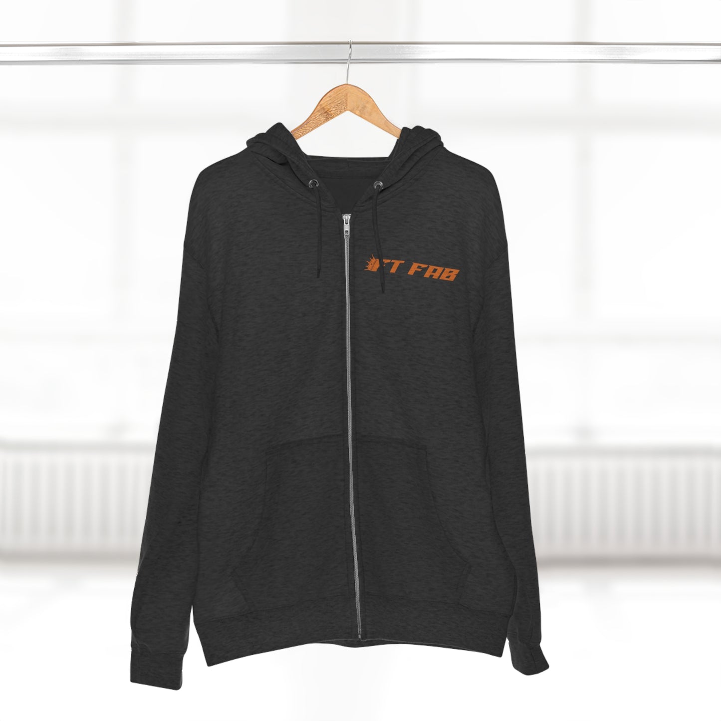 FT FAB2 ZIP UP Hoodie with sponsors 2023 *orange*