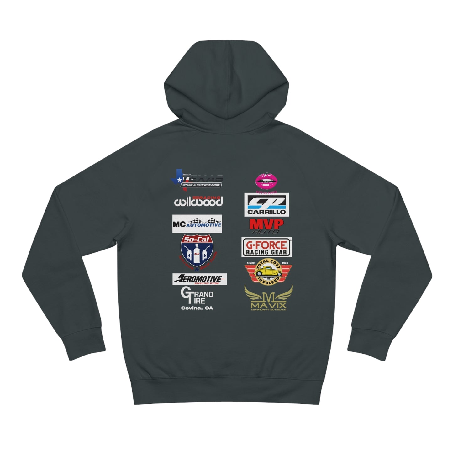 FT FAB2 Hoodie with sponsors 2023 *orange* OG Logo