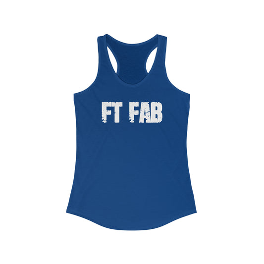 FT FAB WOMENS RACETANK *white font*