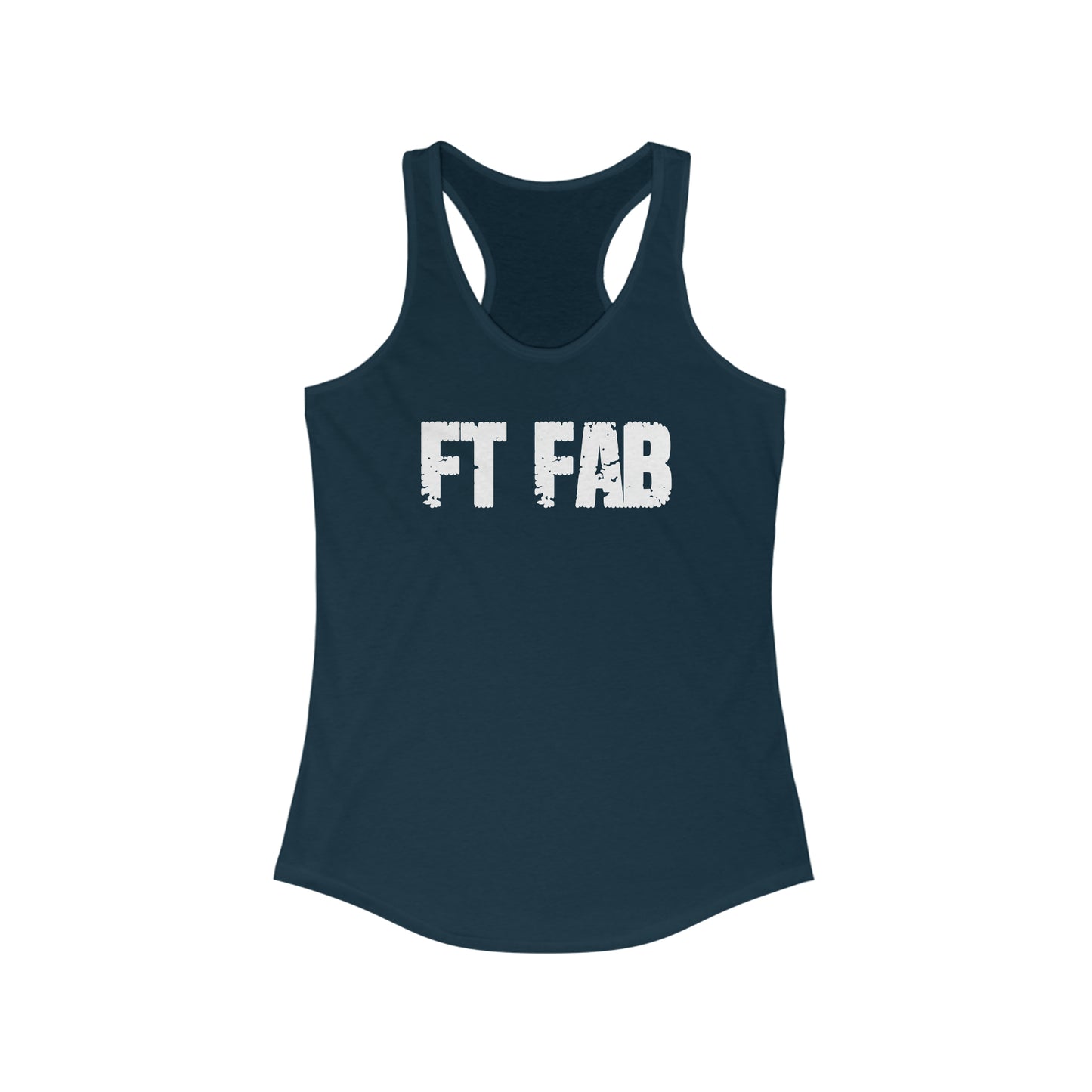 FT FAB WOMENS RACETANK *white font*