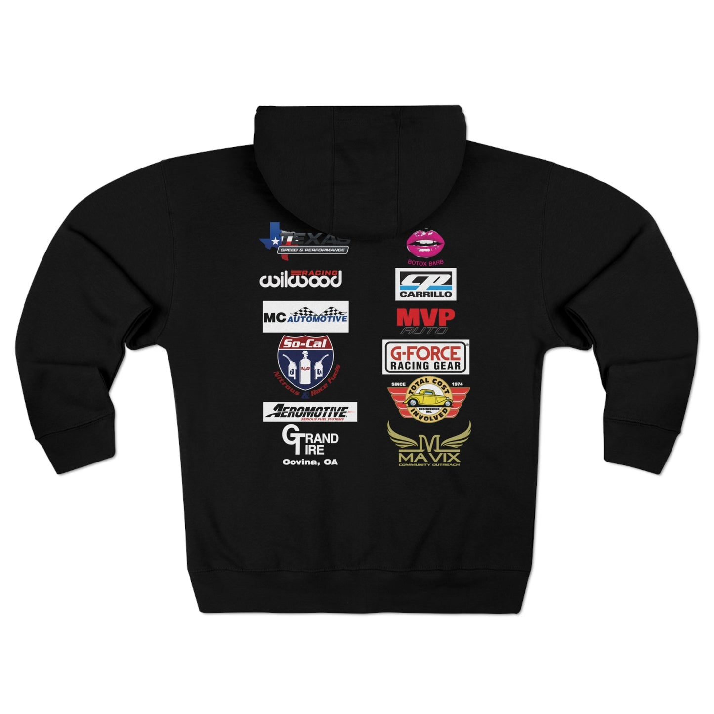 FT FAB2 ZIP UP Hoodie with sponsors 2023 *orange*