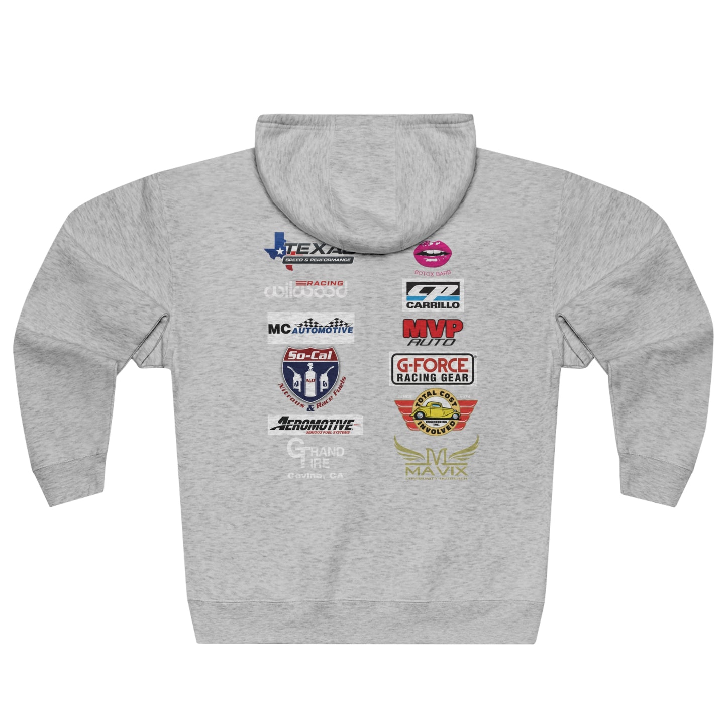 FT FAB2 ZIP UP Hoodie with sponsors 2023 *orange*