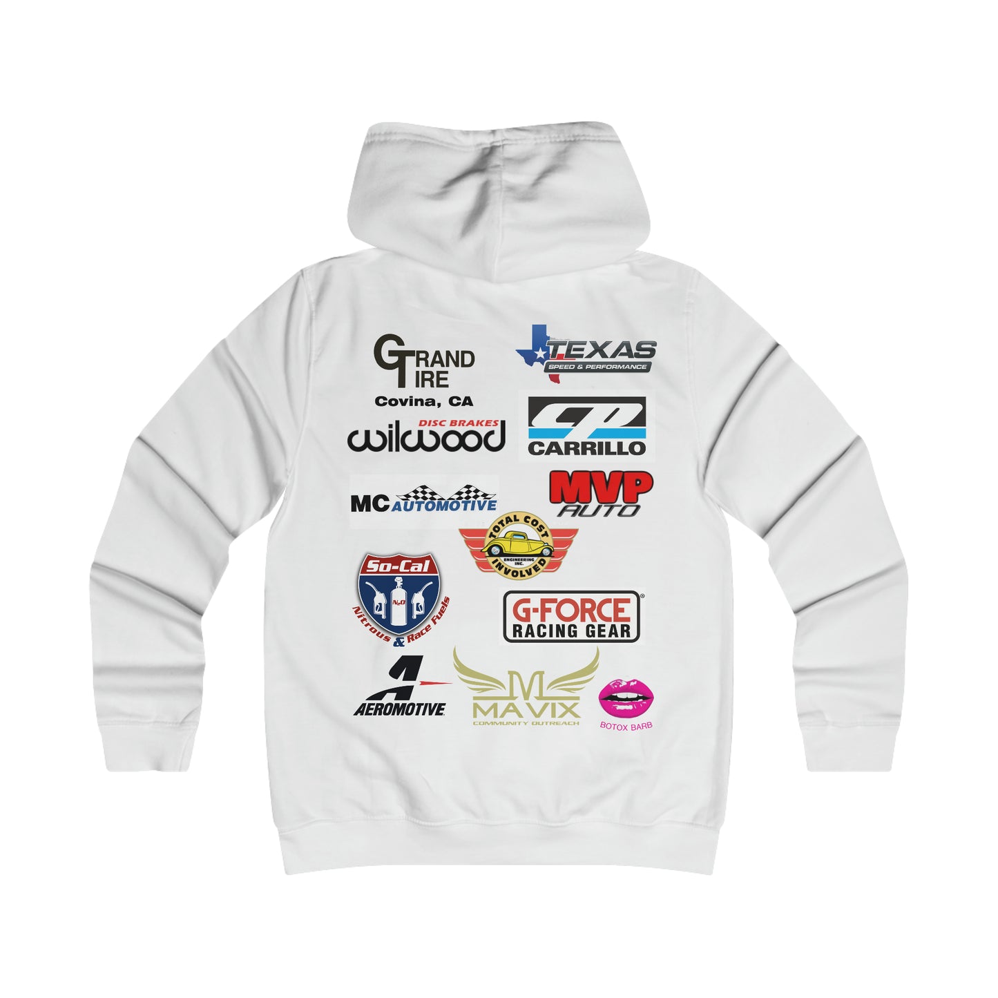 GIRLS Hoodie with sponsors 2023