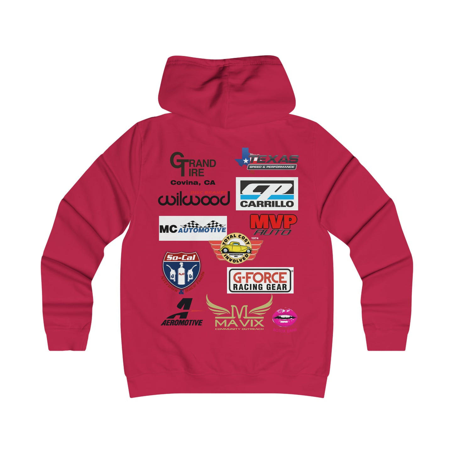 GIRLS Hoodie with sponsors 2023