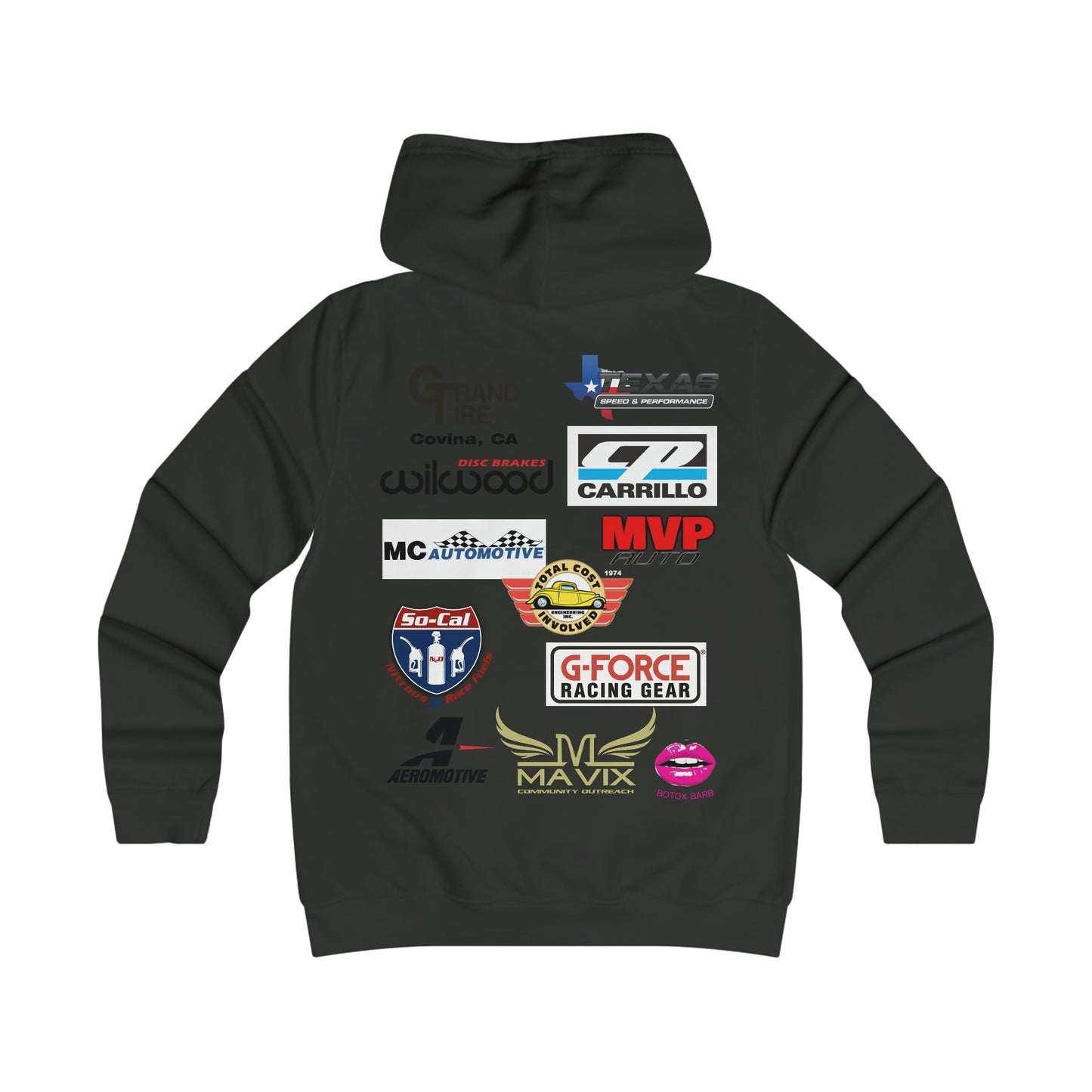 GIRLS Hoodie with sponsors 2023