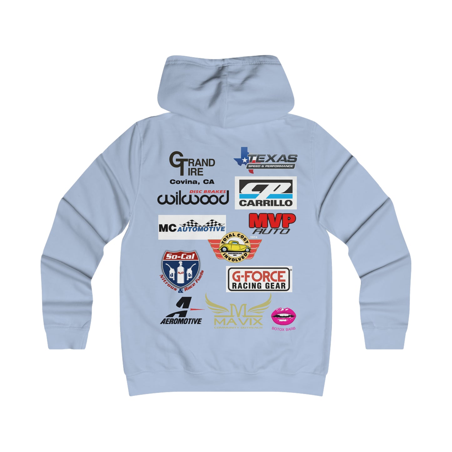 GIRLS Hoodie with sponsors 2023